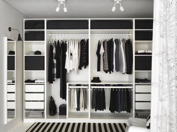 Идеальный шкаф для одежды внутри