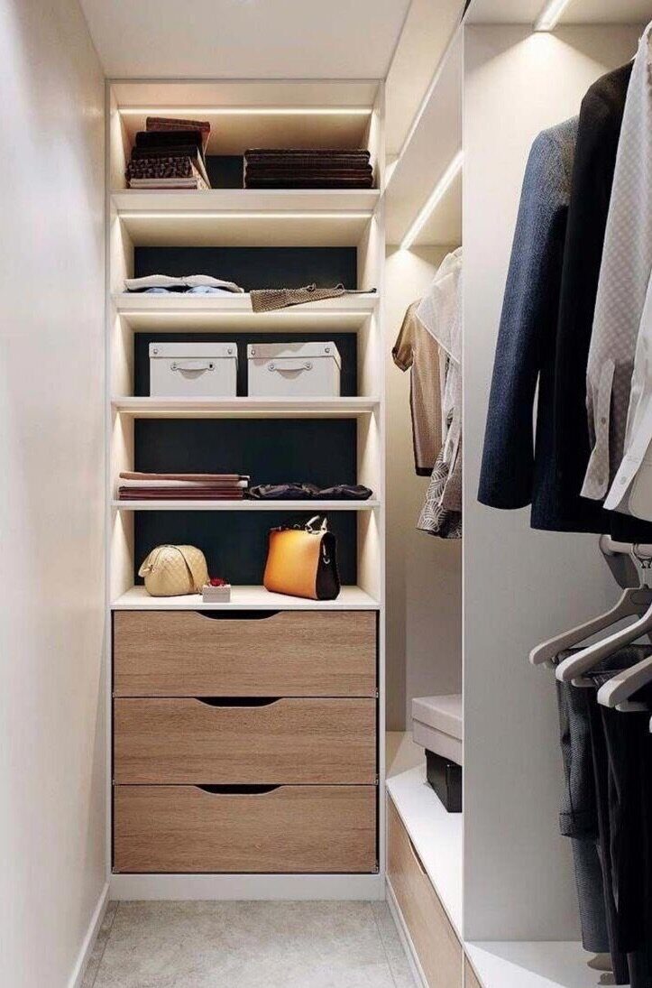 узкий шкаф для одежды своими руками