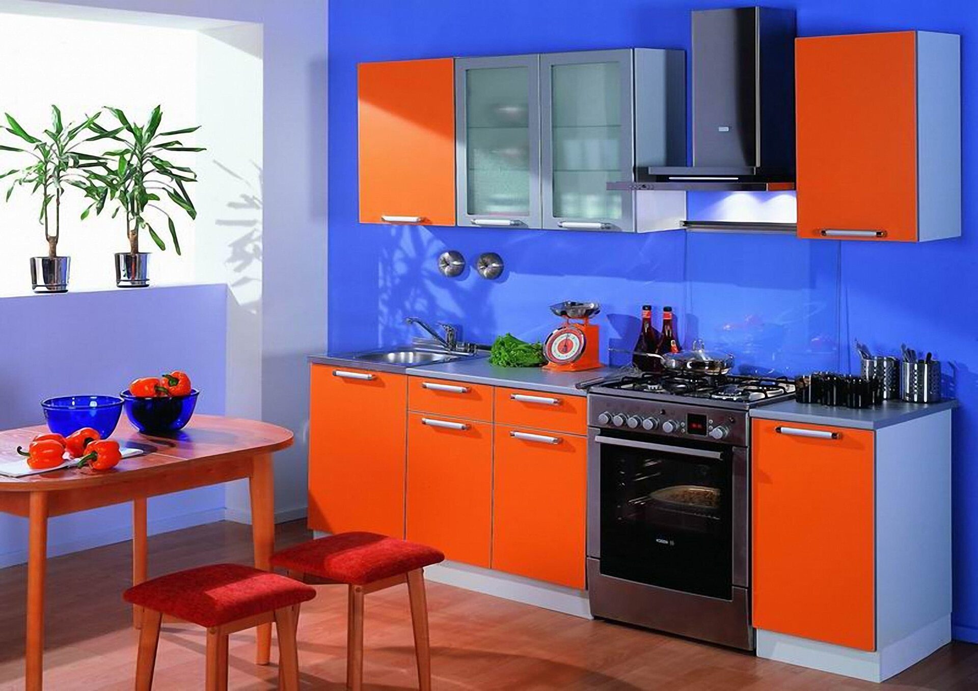 кухонные гарнитуры разных цветов фото