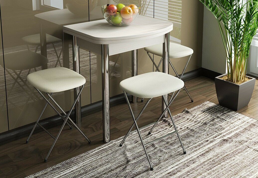 Кухонный стол и стулья для маленькой кухни фото