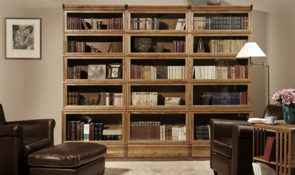 Современные книжные шкафы