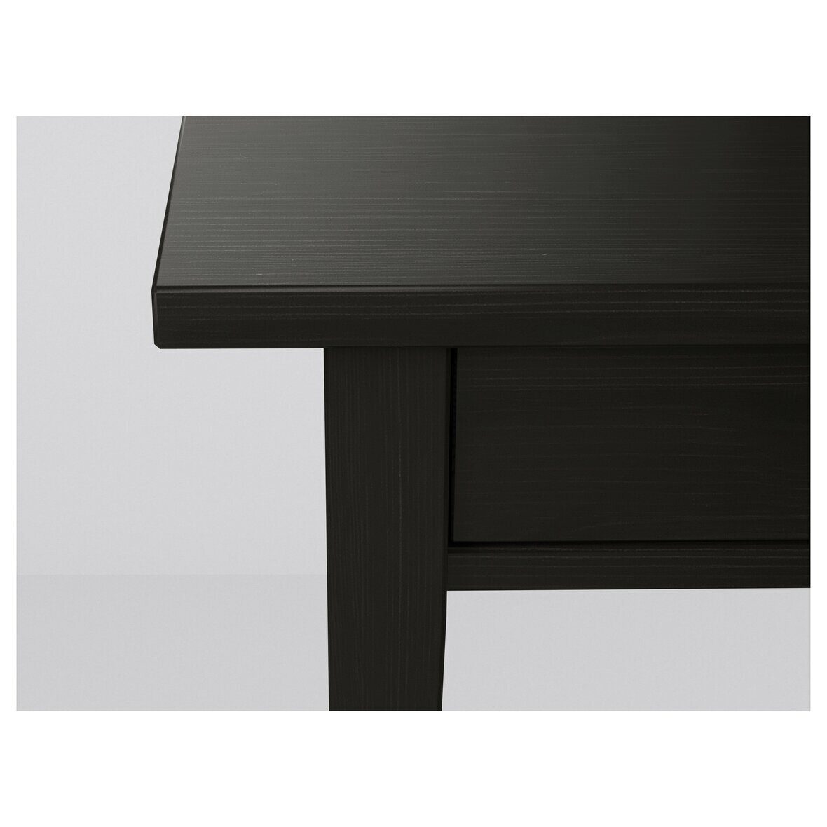 хемнэс стол с 2 ящиками черно коричневый