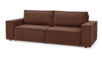 Прямой диван-кровать Спрингфилд 2 бордового цвета